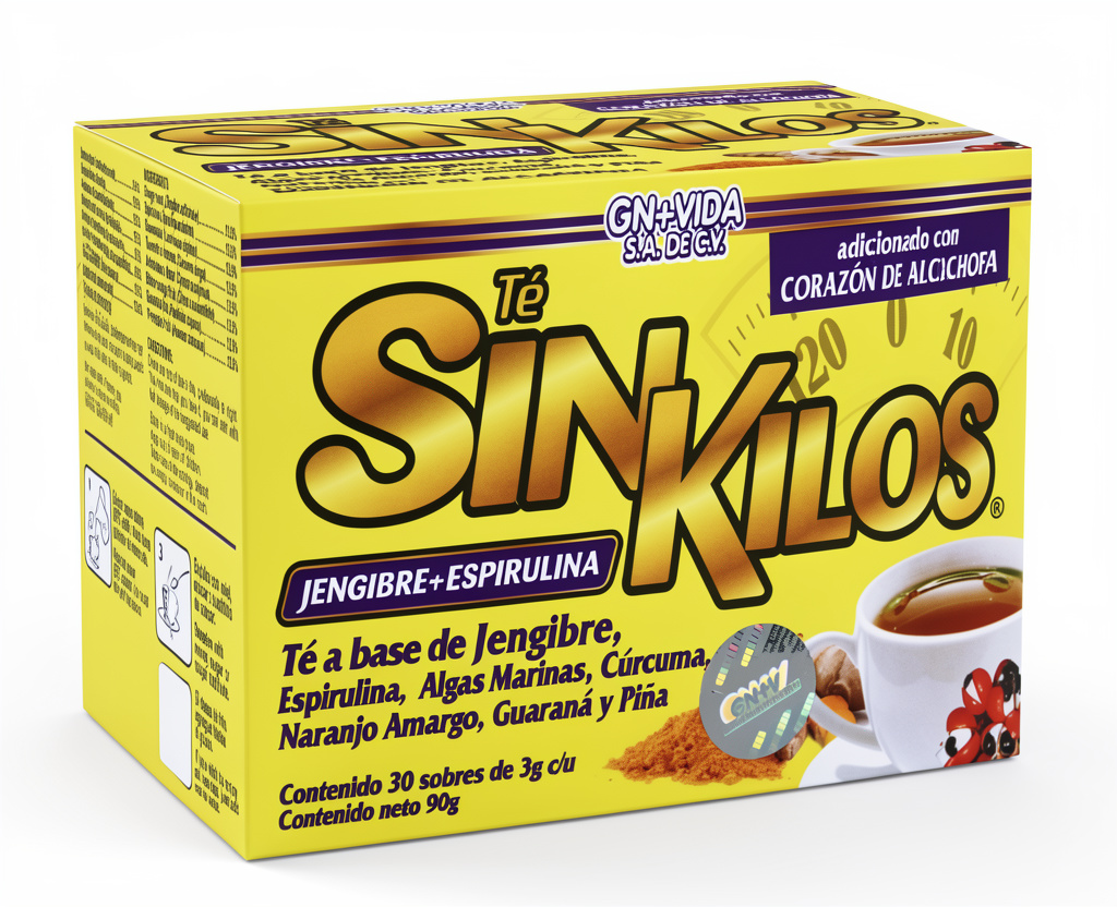 Té Sin Kilos Jengibre +Espirulina 30sobres