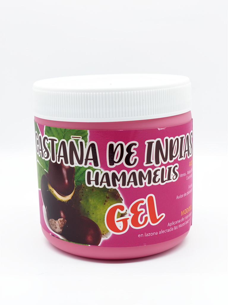 Gel Castaño de Indias 250ml. | Hamamelis, Almendras Dulces, Mentol, Alcanfor.