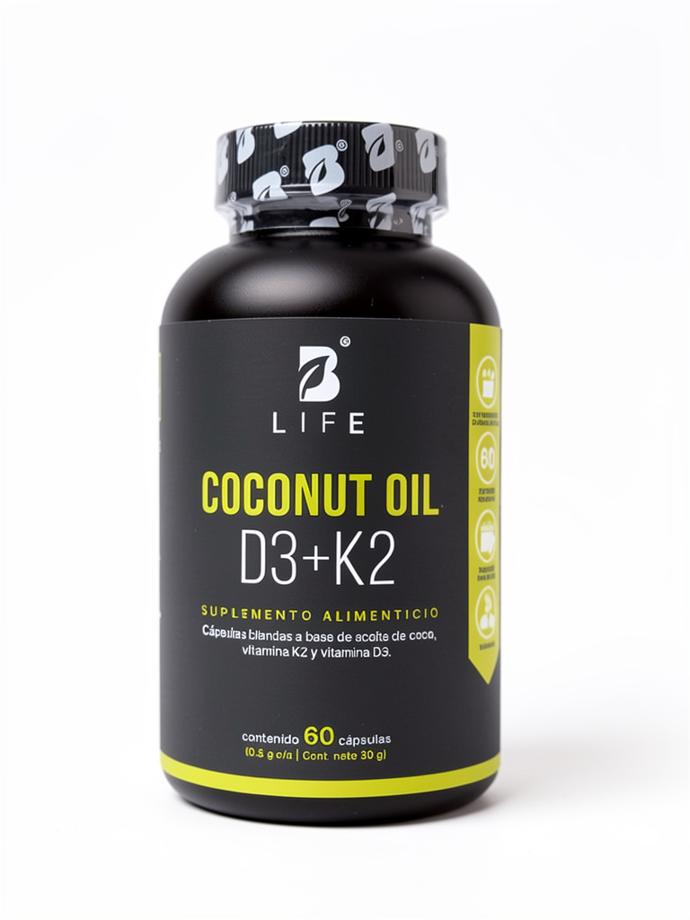Coconut Oil D3+K2 60 Cáps.l