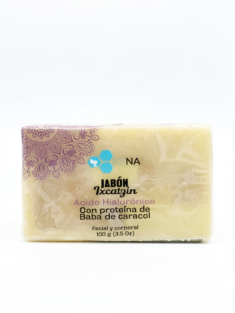 Jabón Ácido Hialuronico con Proteina de Baba de Caracol Bena 100gr.