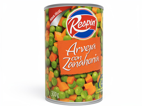 Arveja con zanahoria respin 300 gr