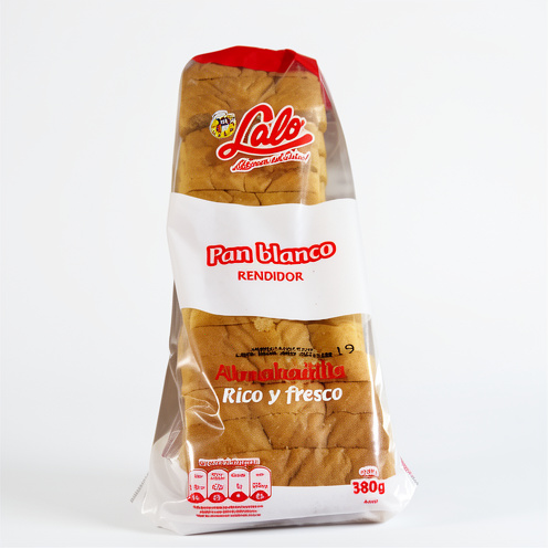 Pan tajado lalo 380 gr