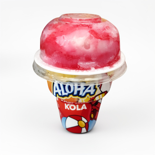 Helado Aloha vaso cola
