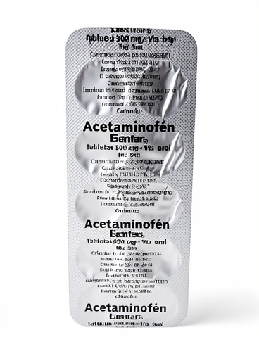 Acetaminofén blíster 10 unidades 500 ml
