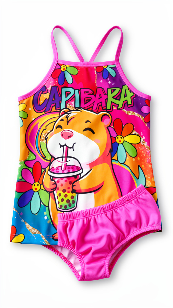 TRAJE DE BAÑO NIÑA 10$