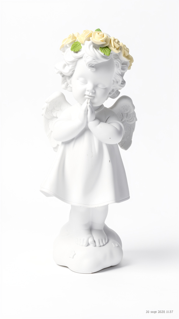 Angel blanco orando