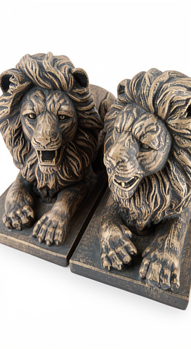 Leones hechados