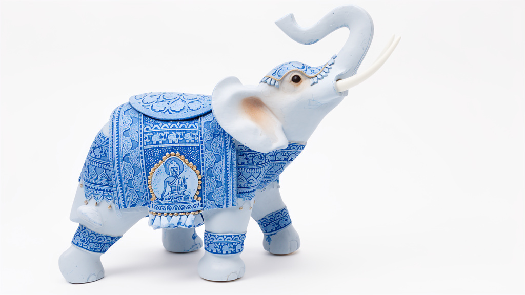 Elefante azul