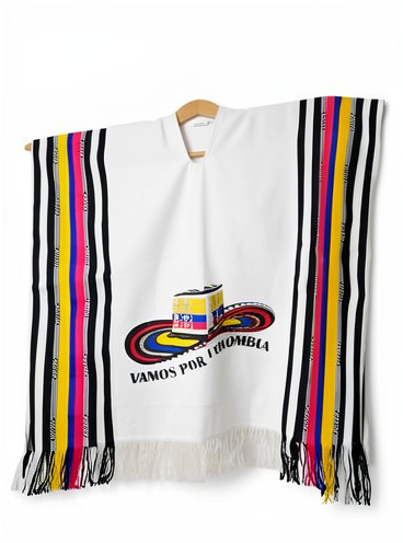 Poncho costeño DTF claro