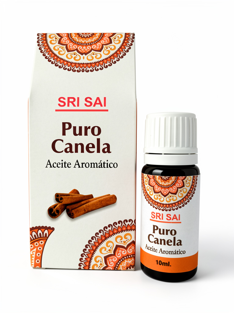 ACEITE AROMÁTICO SRI SAI MANDALA PURO CANELA
