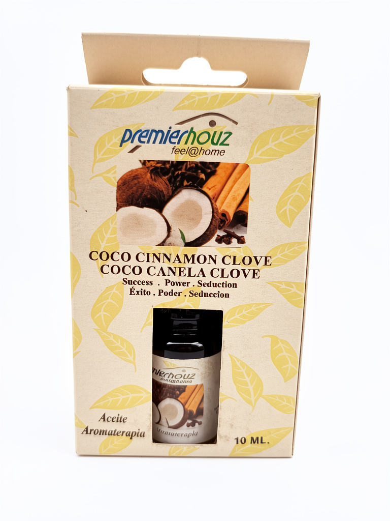 ACEITE AROMÁTICO PREMIERHOUZ COCO CANELA CLAVO