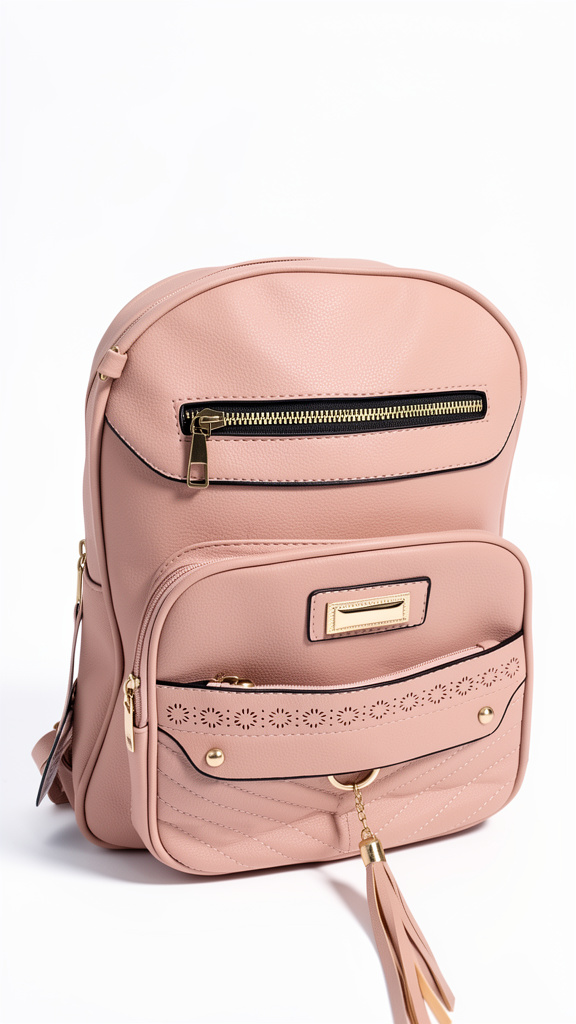 Mochila rosa nude