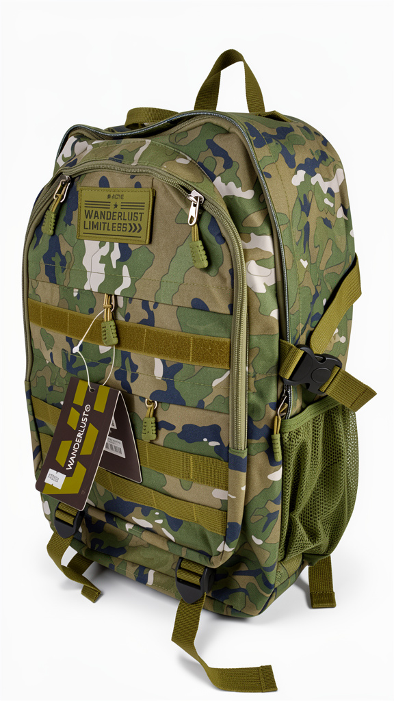 Wanderlust camuflada mochila