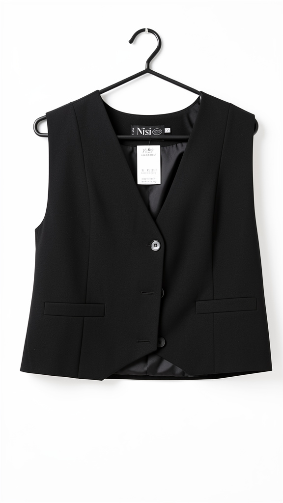Nisi chaleco negro formal
