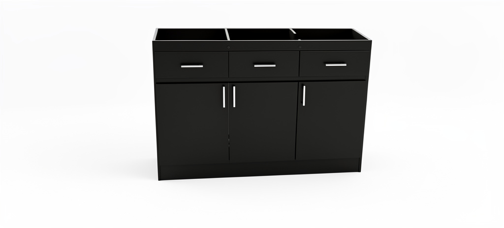 Mueble fregadero negro