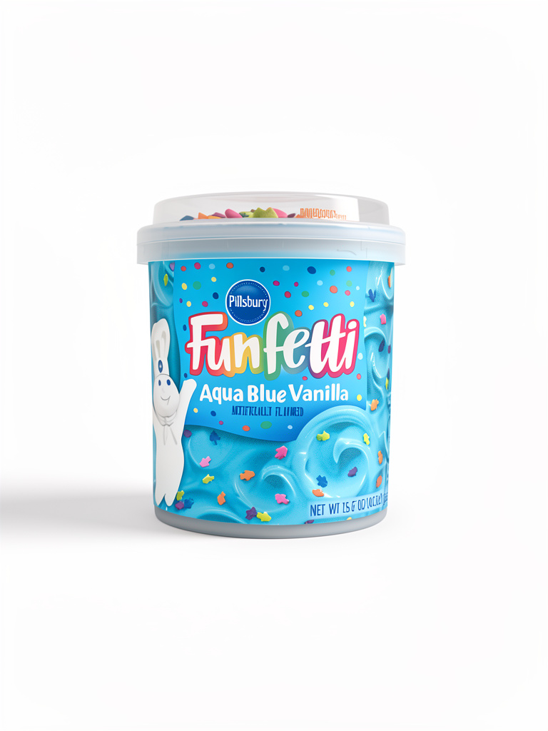 Pillsbury Funfetti Aqua Blue Vanilla