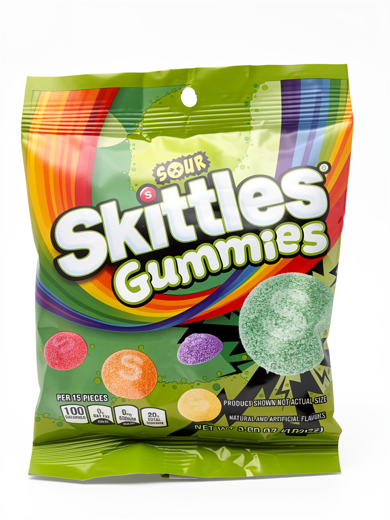 Sour Skittles gummies