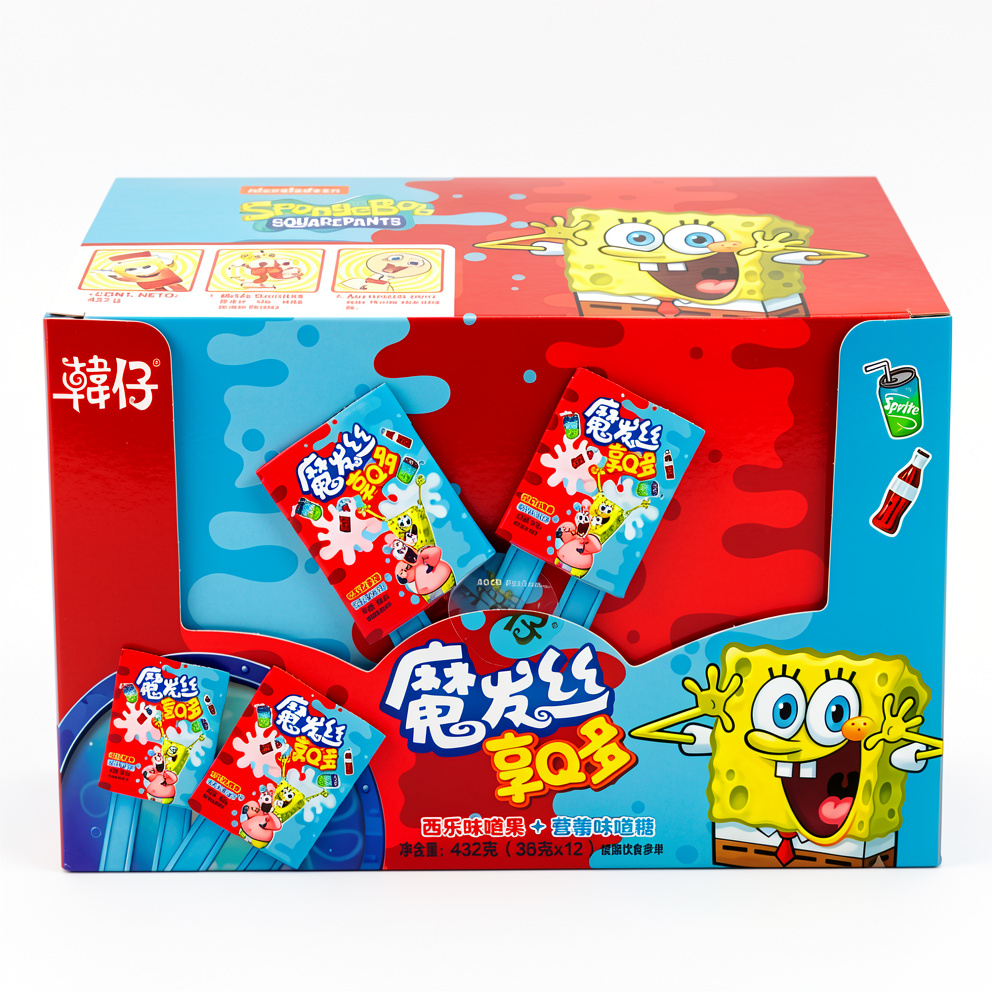 Pelos Locos Bob Esponja Coca Sprite 12 Und