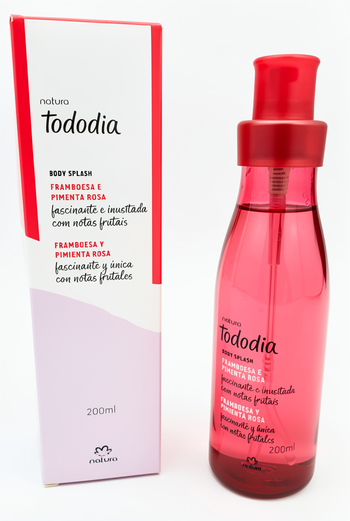 Natura Tododia BODY SPLASH Framboesa e Pimenta Rosa