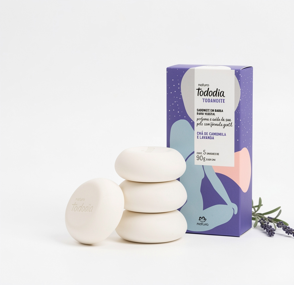 Natura Tododia Sabonete Barra Chá de Camomila e Lavanda