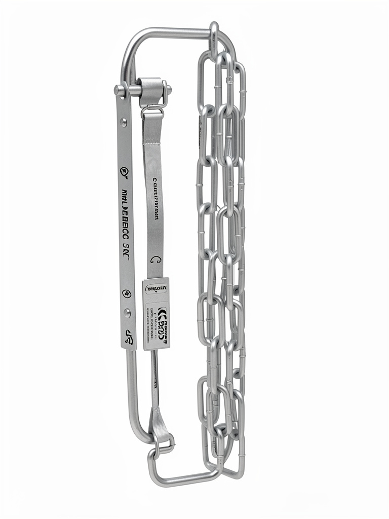 Cadena galvanizada plateada
