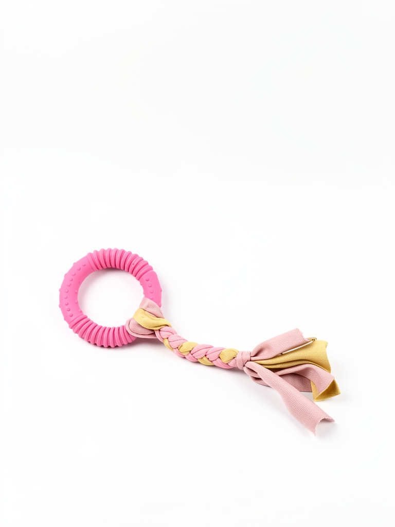 Juguete masticable rosa