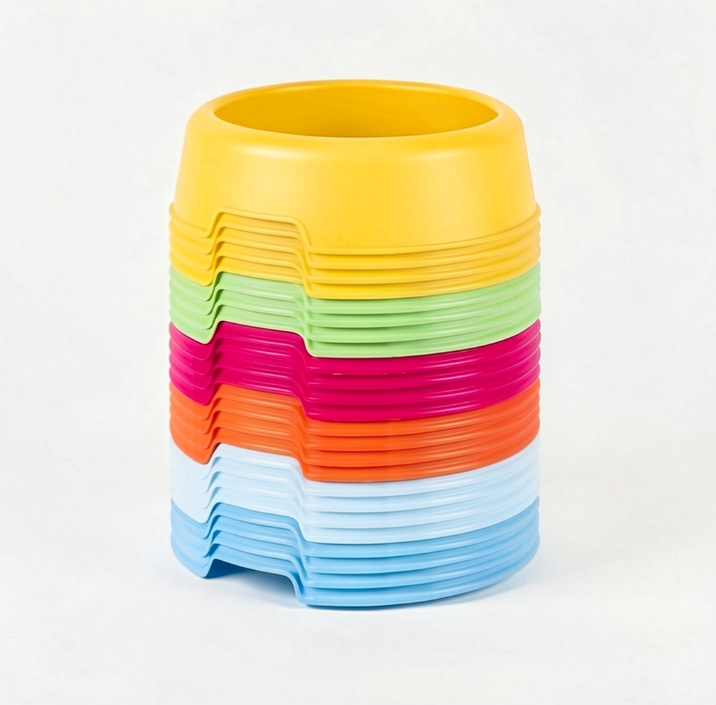 Plato pequeño multicolor
