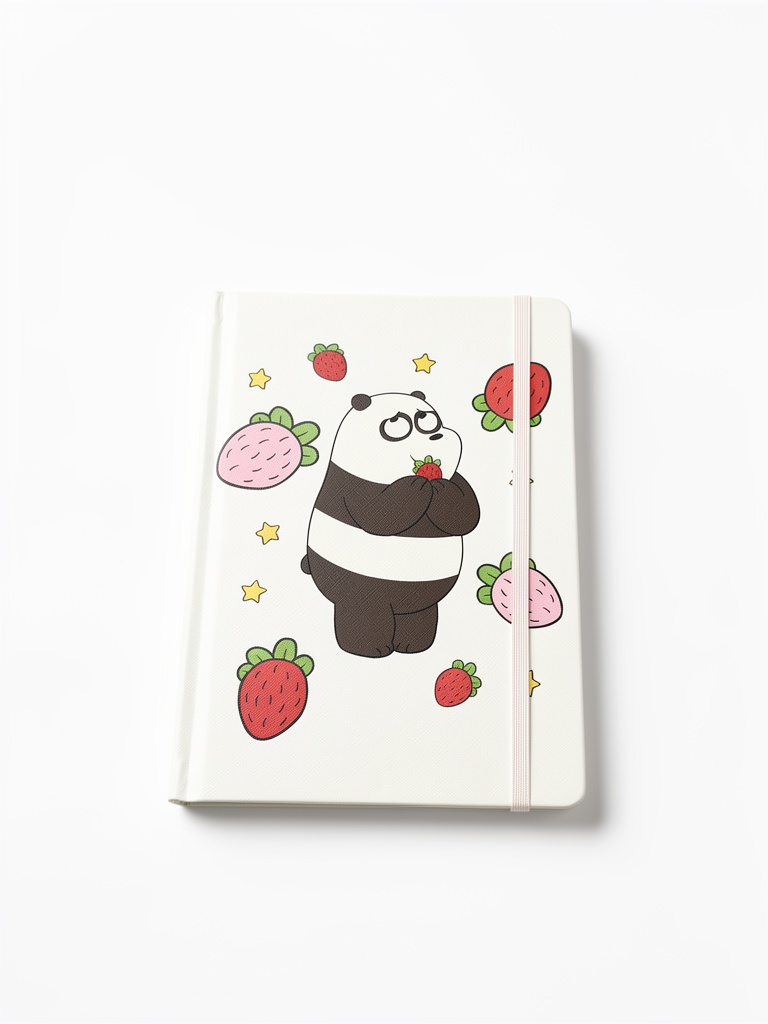 Cuaderno panda fresa