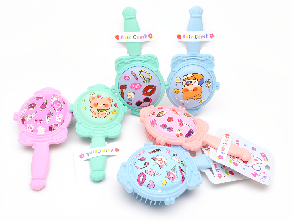 HairComb cepillo pastel. 1 unidad