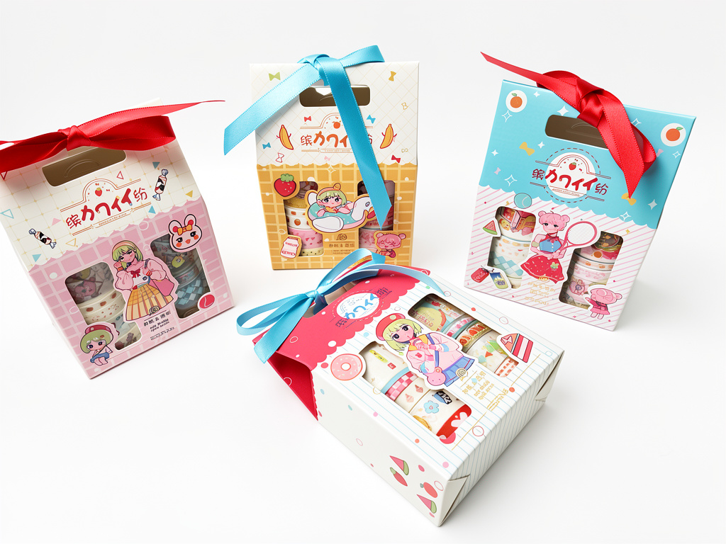 Set kawaii tape surtido. 1 cajita