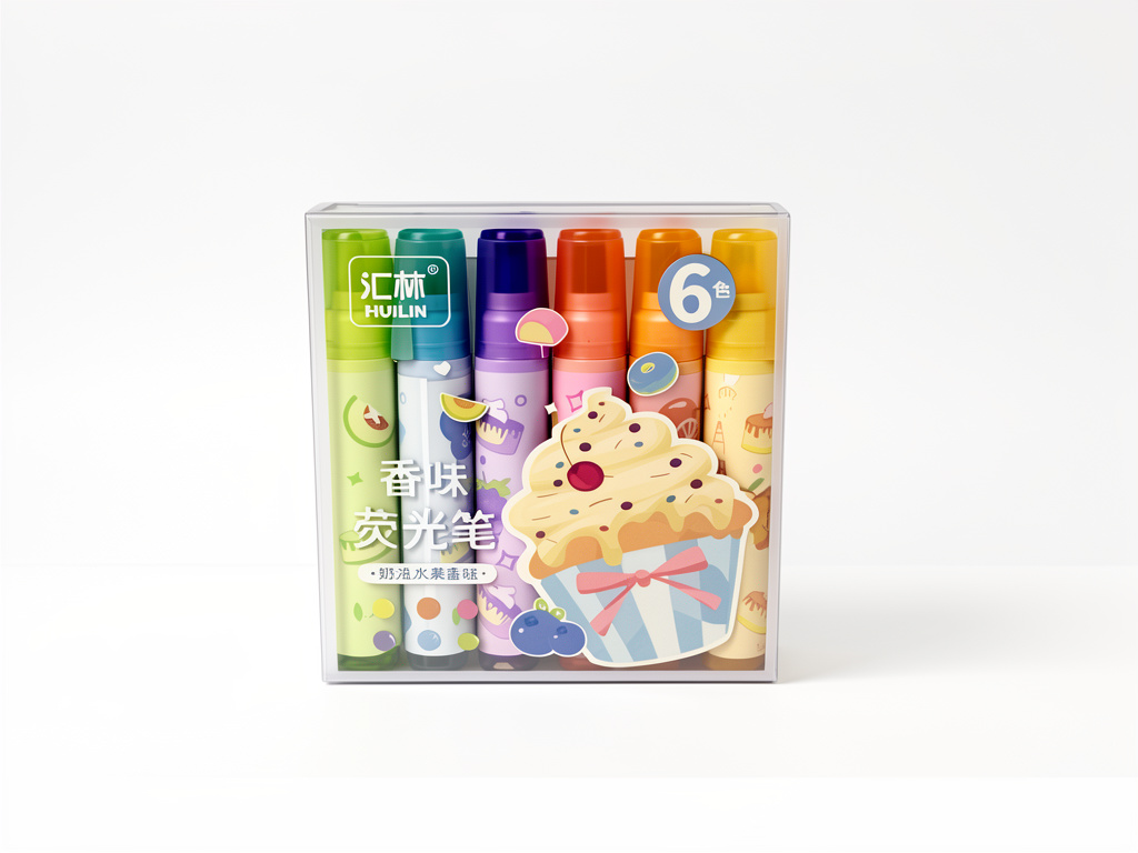 Cupcake resaltadores 6 colores