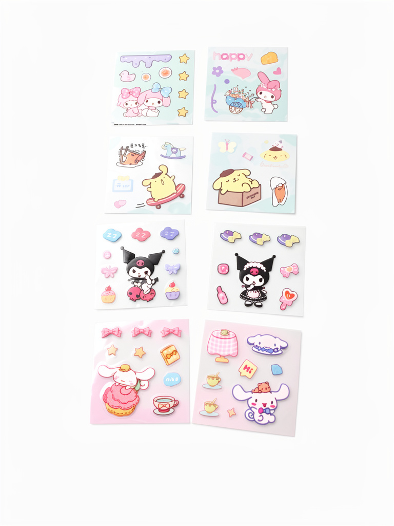 Stickers Sanrio pastel. 1 unidad