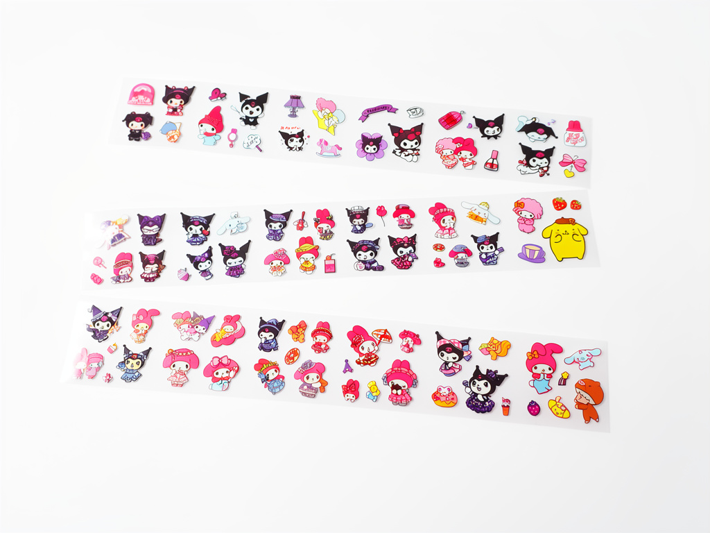 Stickers Sanrio multicolor. 1 tira