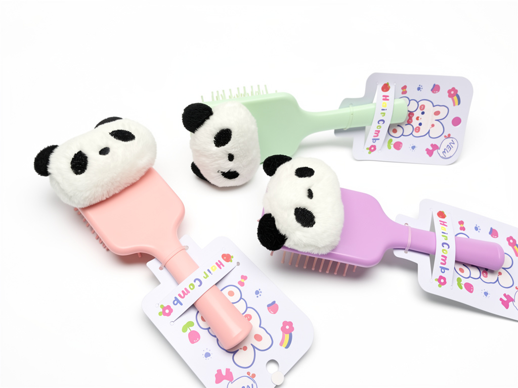 Cepillo panda pastel. 1 unidad