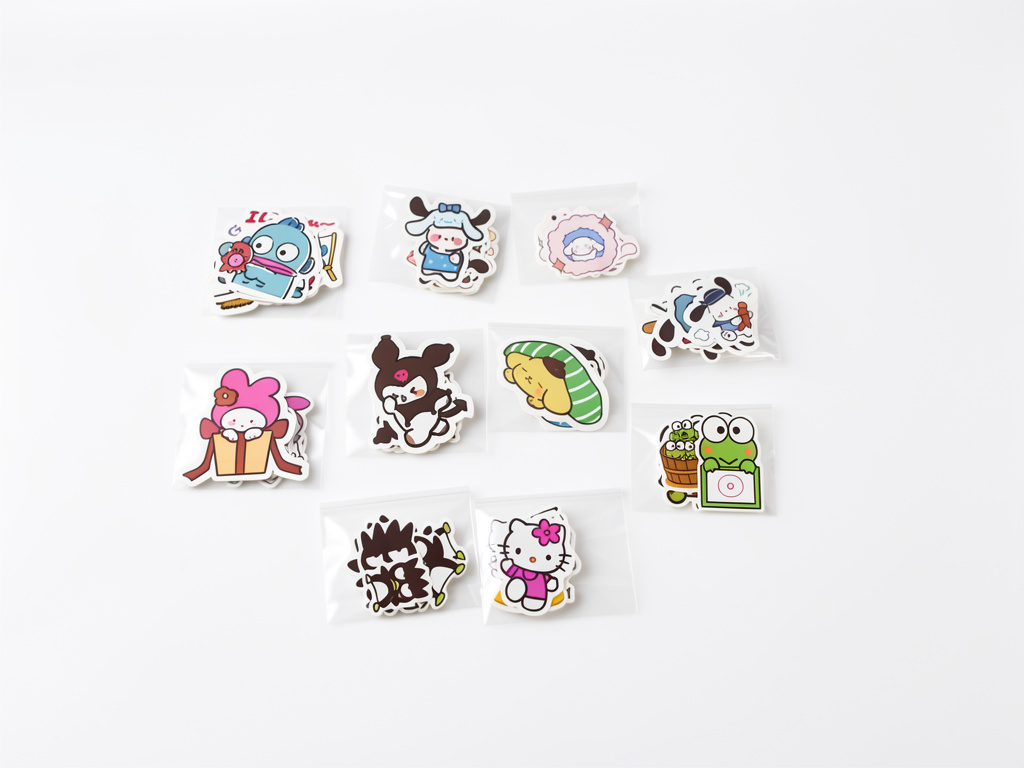 Stickers sanrio surtidos. 1 bolsa