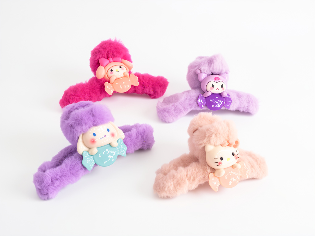 Gancho peludo sanrio. 1 unidad