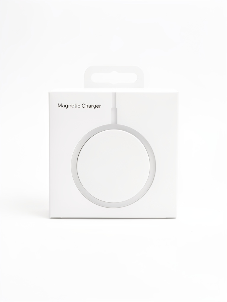 Cargador magnetico blanco