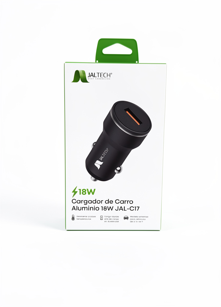Adaptador para carro USB 18w jaltech