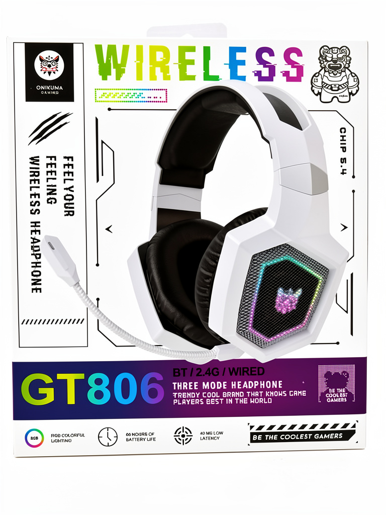 Diadema gamer blanca