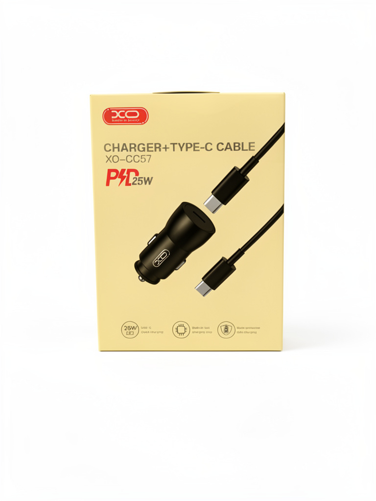 Adaptador para carro tipo c 25w