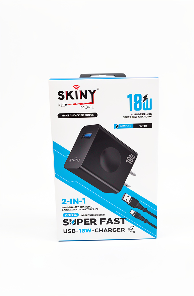 Cargador tipo C 18w skiny