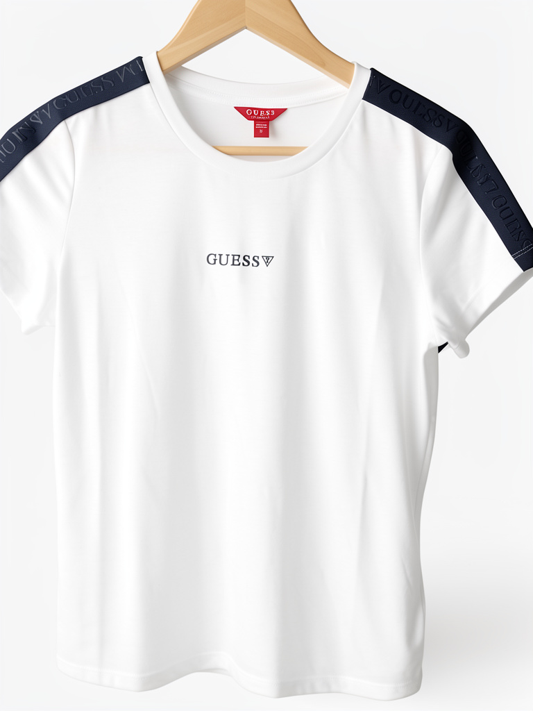 Camiseta CK con franjas negras talla S