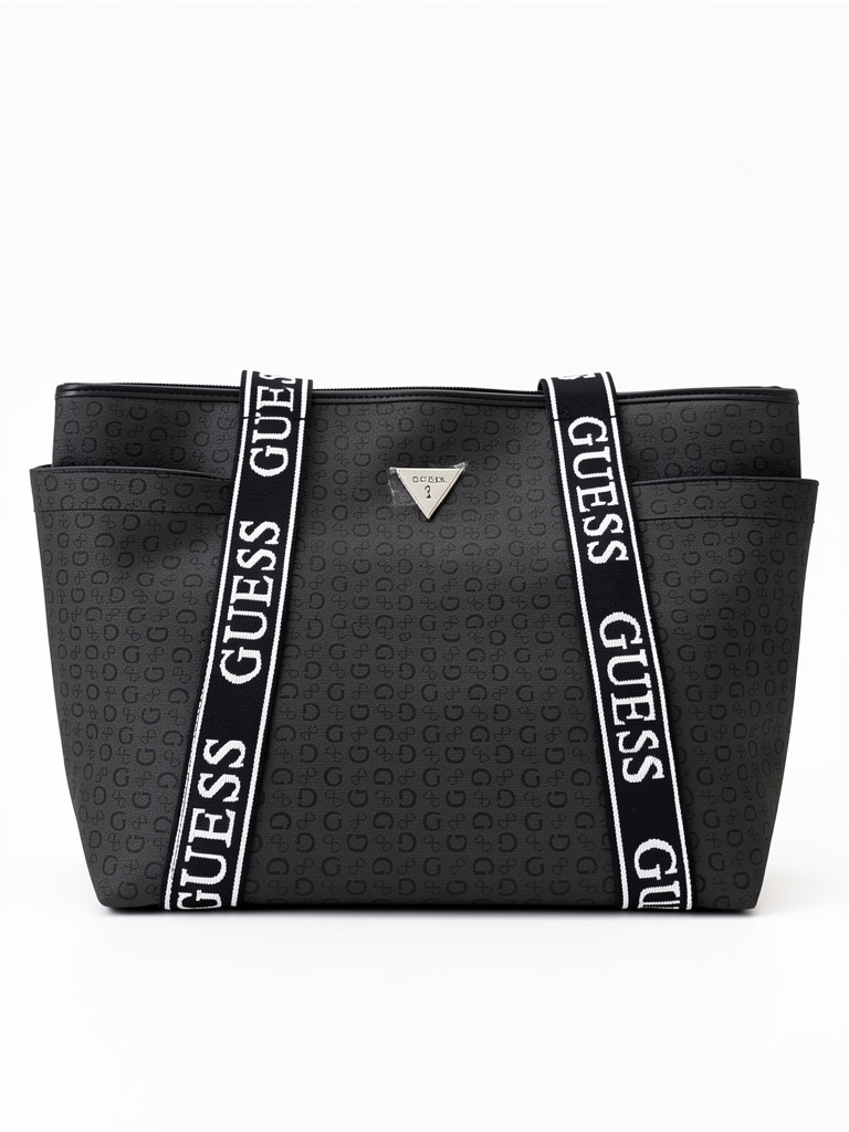 Cartera grande oscura Guess