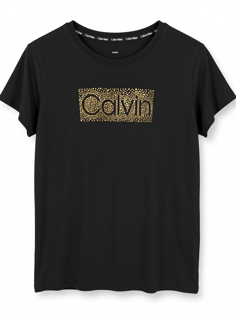 Camiseta CK Letras Doradas talla M y S