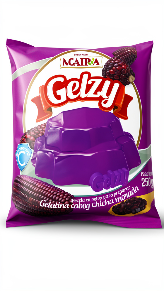 gelatina gelzy 250g chicha morada