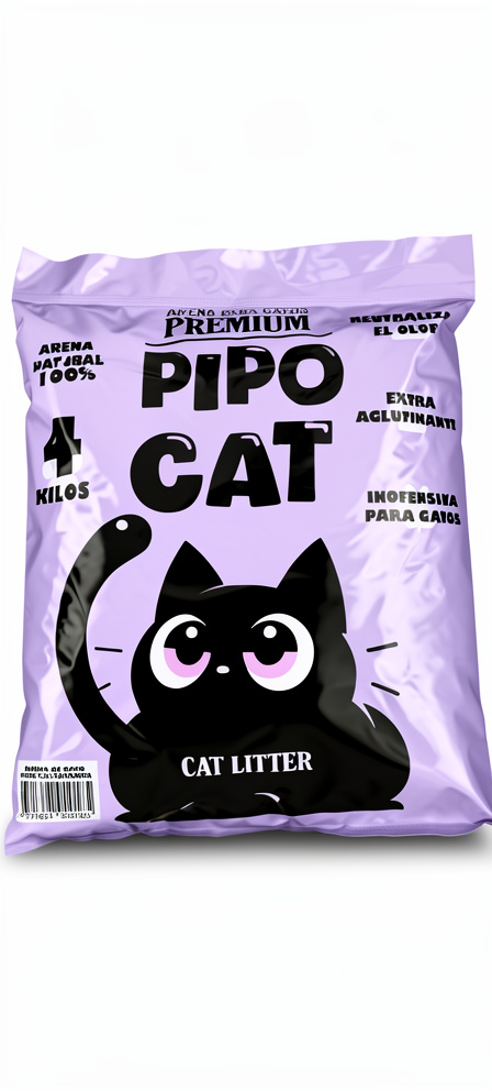 arena para gatos pipo gat 4kilos lavanda
