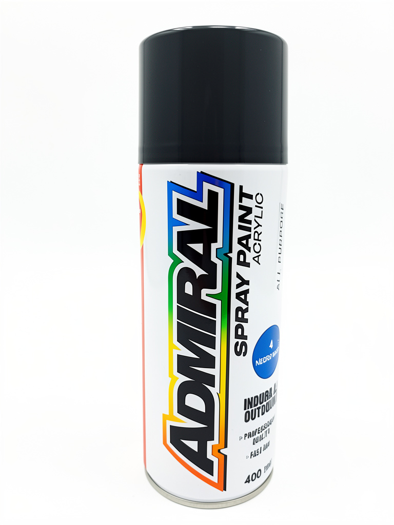 ADMIRAL Spray Paint Acrylic negro brillante
