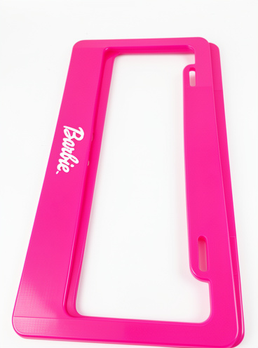 Porta placa barbie