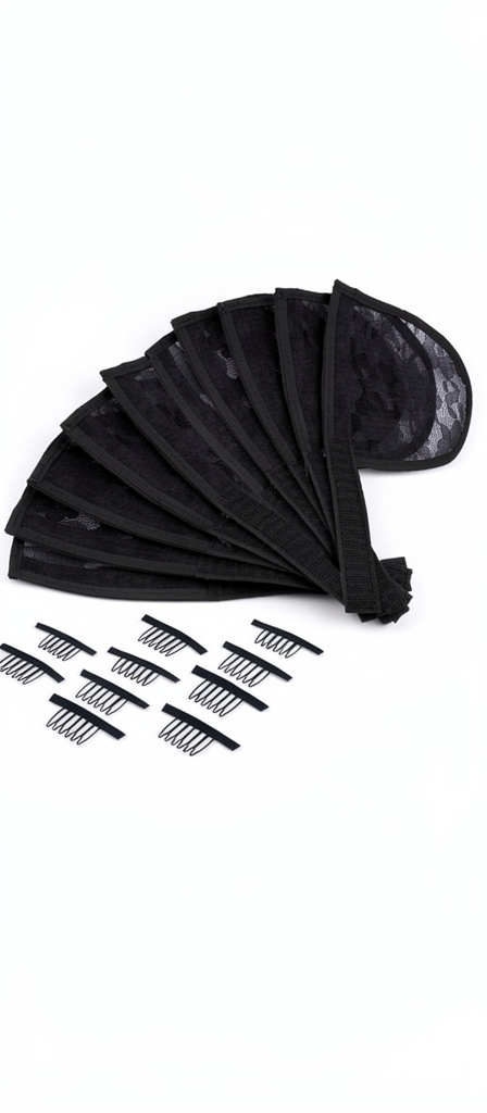 Gorro Sujeta peluca negro para coleta