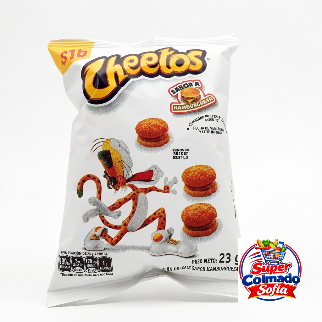 Cheetos sabor hamburguesa 23g
